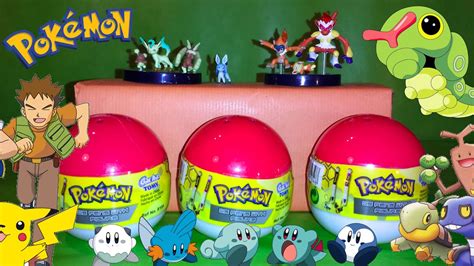 3 Pokemon Surprise Eggs! Unboxing + ANIMATION! Unboxing Pokemon Go for ...