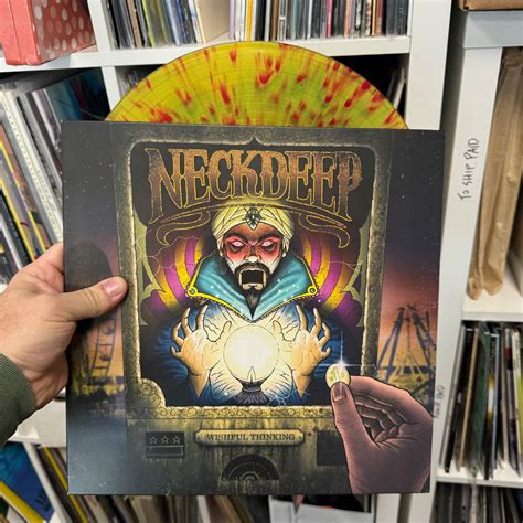 USED - Neck Deep - Wishful Thinking LP (Clear Green in Yellow w/ Red ...