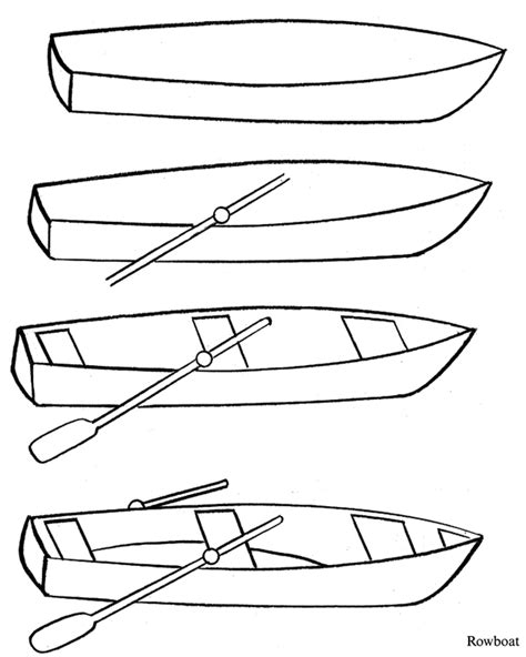 Row Boat Printable Template - Printable Templates Free