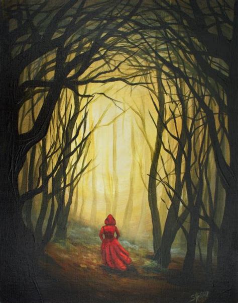 Red Riding Hood Into The Dark Woods Acrylic Painting Tutorial The Art Sherpa - Gallery - The Art ...