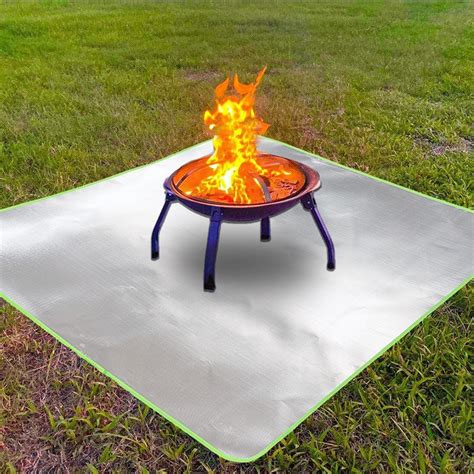 Fire Pit Mat Stove Fireproof Grill Aluminum Mat For Deck Patio | Etsy