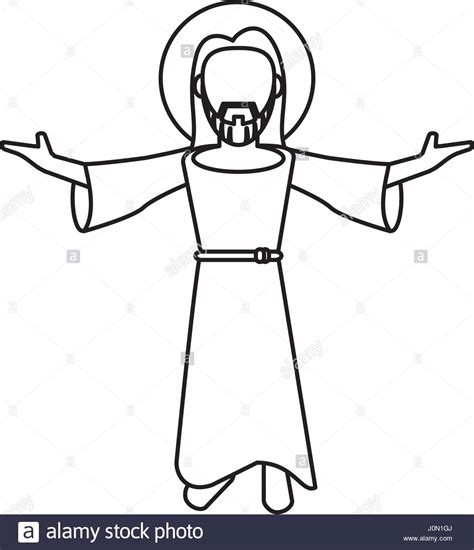 Jesus Outline Drawing at PaintingValley.com | Explore collection of ...