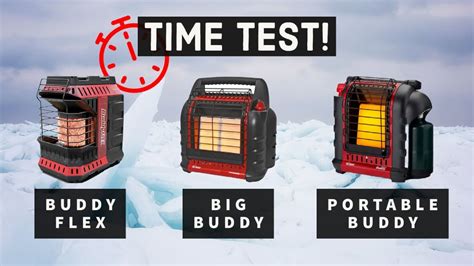 Actual Run Times: Mr. Heater Buddy Flex VS. Big Buddy VS. Portable ...