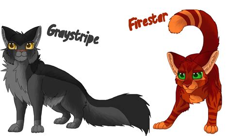 Graystripe and Firestar by FluffyWingedCat on DeviantArt