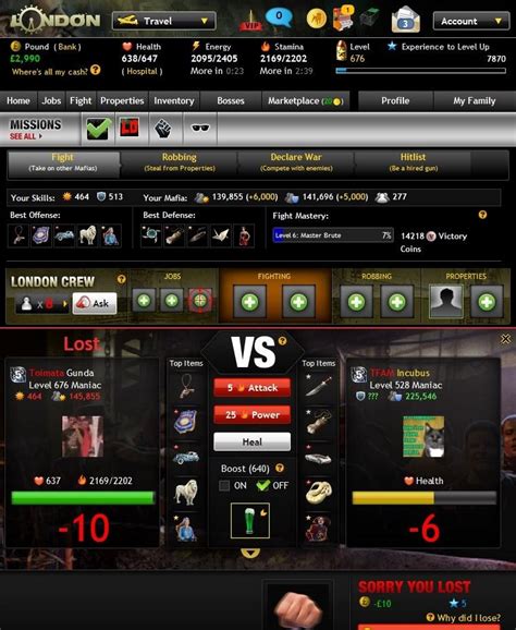 Mafia Wars - Tough Games