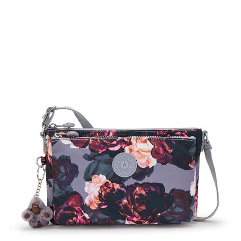 Kipling Women's Mikaela Printed Nylon Crossbody Bag with Adjustable ...