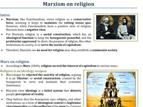 Marxism on religion for Beliefs in Society | Teaching Resources