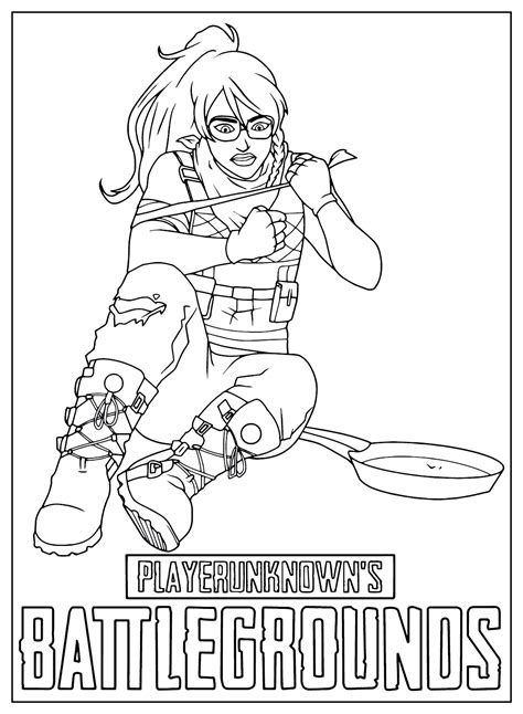 Free Pubg Battle Royale Coloring Page - Free Printable Coloring Pages