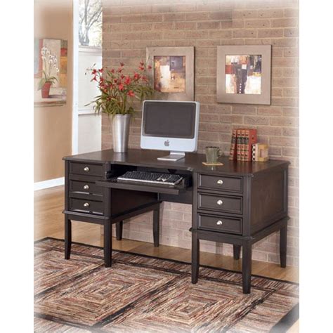 H371-27 Ashley Furniture Carlyle - Black Home Office Desk