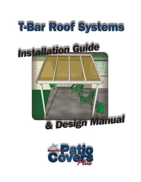 Design Manual Installation Guide - American Patio Covers