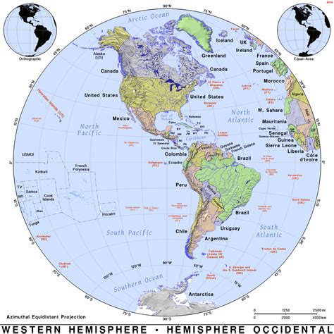 Western Hemisphere · Public domain maps by PAT, the free, open source, portable atlas