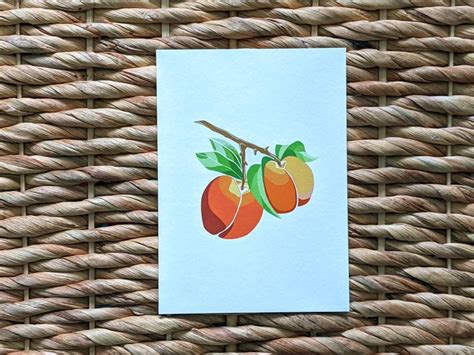 Peaches Art Print Archival Fine Art Print Seasonal Print - Etsy