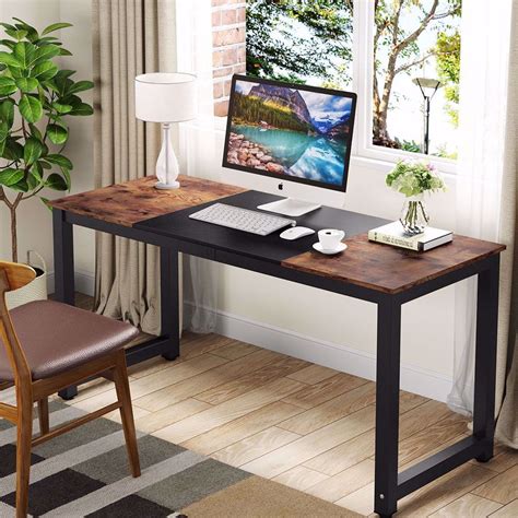 Tribesigns 55" Simple Sturdy Computer Desk, Large Modern Small Desk ...