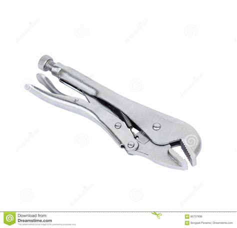 Old Locking Pliers Isolated On A White Background Royalty-Free Stock Photo | CartoonDealer.com ...