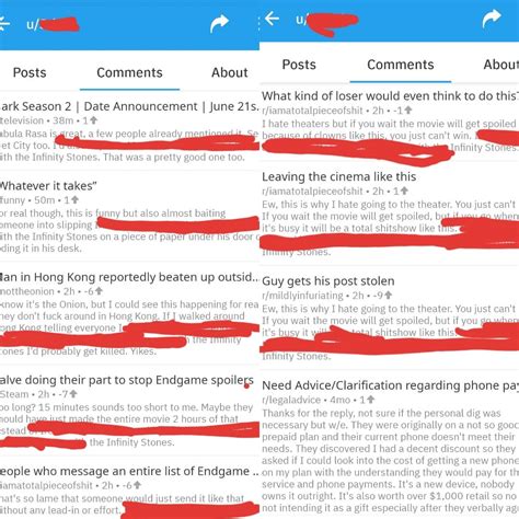 Redditor spamming threads with End Game Spoilers. : r/iamatotalpieceofshit