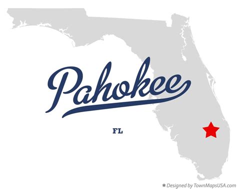 Map of Pahokee, FL, Florida