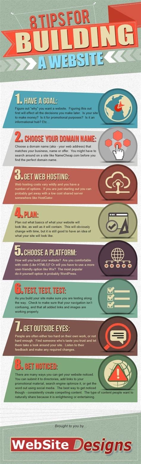 8 Website Design Tips - #infographic - Website Design - Rock The Blog