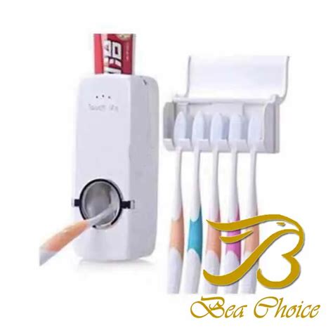 Toothpaste Dispenser With Toothbrush Holder | Lazada PH