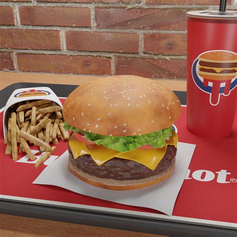 Burger meal at burger shot - Finished Projects - Blender Artists Community