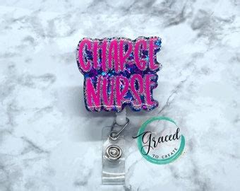 Charge Nurse Badge Reel - Etsy