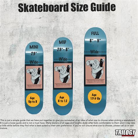 Skateboard Size Guide