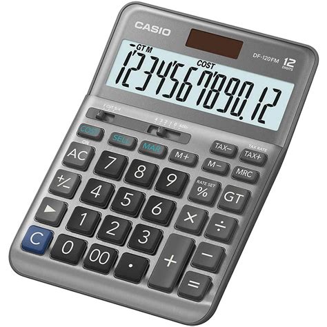 CASIO DF-120FM DESKTOP TAX CALCULATOR 12 DIGIT GREY | Copylink Office National| 7102880