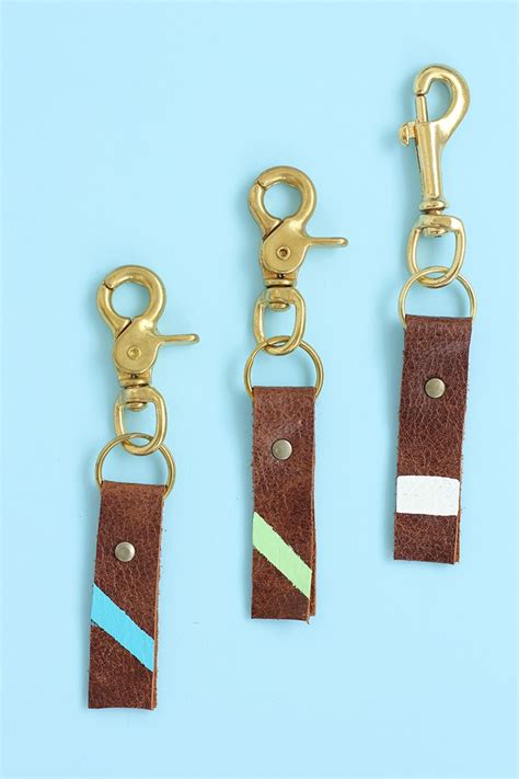 DIY Father's Day Leather Keychain - Alice and Lois