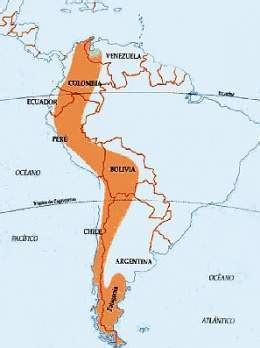 Cordillera De Los Andes Mapa | Mapa