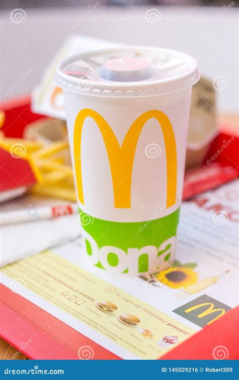 Mcdonald's Cola Drink In Mcdonald's Restaurant Fast Food Business ...