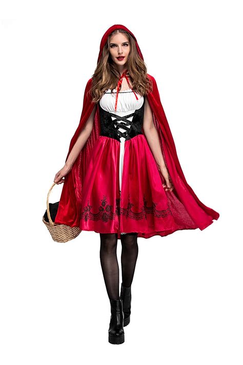 Little Red Riding Hood Adult Cosplay Costume Play Pretend ...