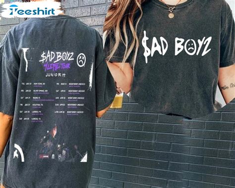 Junior H Sad Boyz Tour Shirt, Sad Boyz Tour 2023 Crewneck Unisex Hoodie