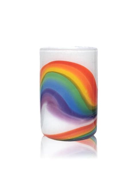 Rainbow Glass Productions Psychedelic Rainbow Tumbler | Garmentory