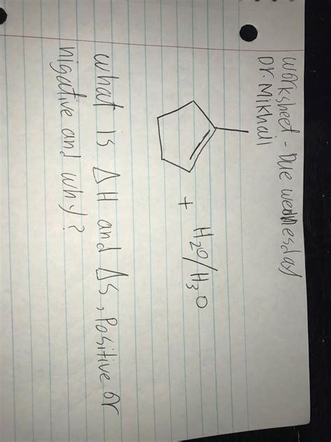 Solved What is Delta H and Delta s, positive or negative | Chegg.com