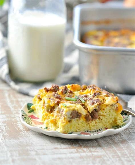 Baked Sausage and Cheese Omelet - The Seasoned Mom