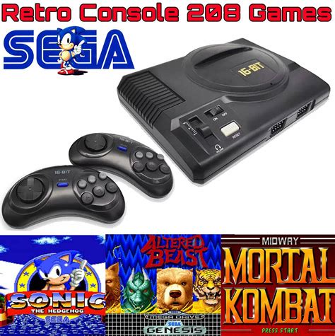 Amazon.com: Sega Genesis Retro Console 208 Games Included Retro Console 16 Bit Games : Video Games