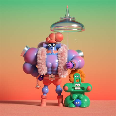 Dumboooo things. on Behance | Motion design, Art toy, Character design inspiration