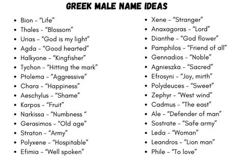 What is a beautiful Greek name? - Pets and Animals Guide in 2023 ...