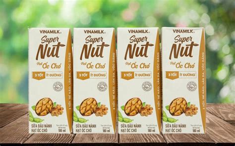 Sữa đậu nành hạt óc chó Vinamilk Super Nut với công dụng 3 tốt vượt trội