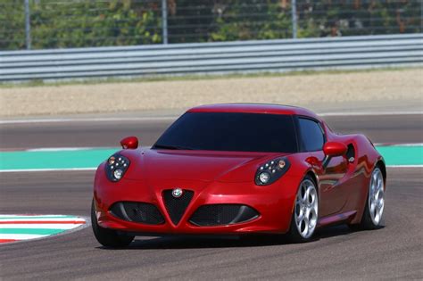 Alfa Romeo 4C UK 2014 Red cornering track speed (1280×852) | Revival ...