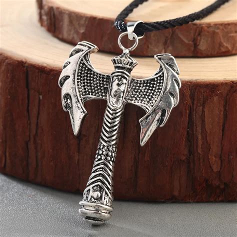 QIMING Viking Pendant Women Jewelry Accessories Ancient Greece Viking Axe Weapon Pendant Minos ...