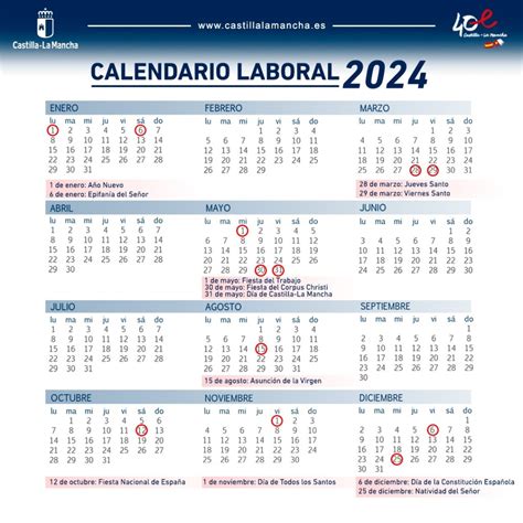 Calendario Festivos 2024 Guadalajara - Daune Francisca