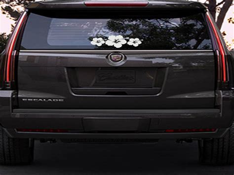 Hibiscus Car Decal Trio - Touch of Beauty Designs Custom Wall Decals