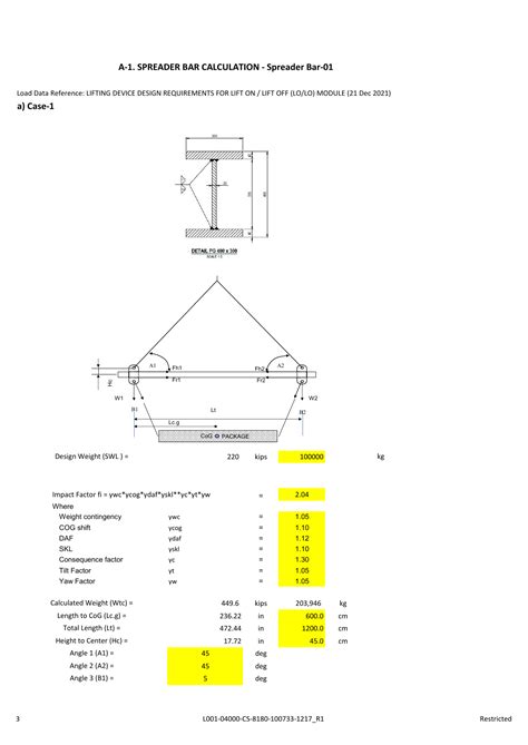 Spreader Beam Design Calculation Xls - The Best Picture Of Beam