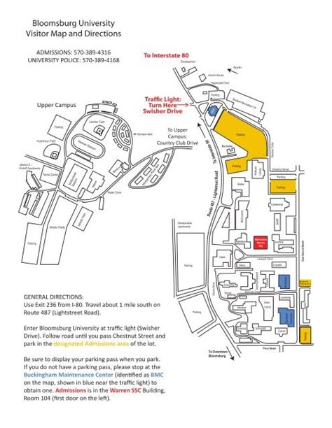 Bloomsburg University Campus Map - World Map Gray