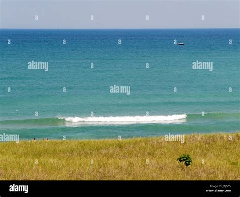 Lake Michigan beach at New Buffalo, Michigan Stock Photo - Alamy