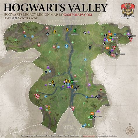 Hogwarts Legacy Map And Locations Explained Voxel Sma - vrogue.co