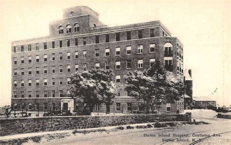 Staten Island New York Hospital Street View Antique Postcard K42158 ...