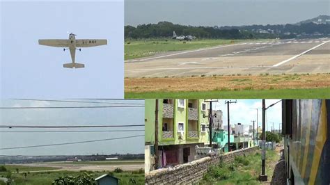 Hyderabad old (Begumpet) Airport view from train || Runway + old ...