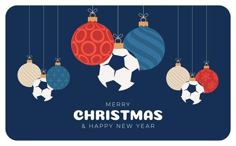 football christmas greeting card. Merry Christmas and Happy New Year ...