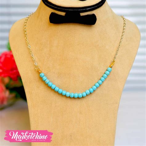 Necklace-Turquoise Stone - Buy best Handmade Products in Egypt with best Prices | Marketchino